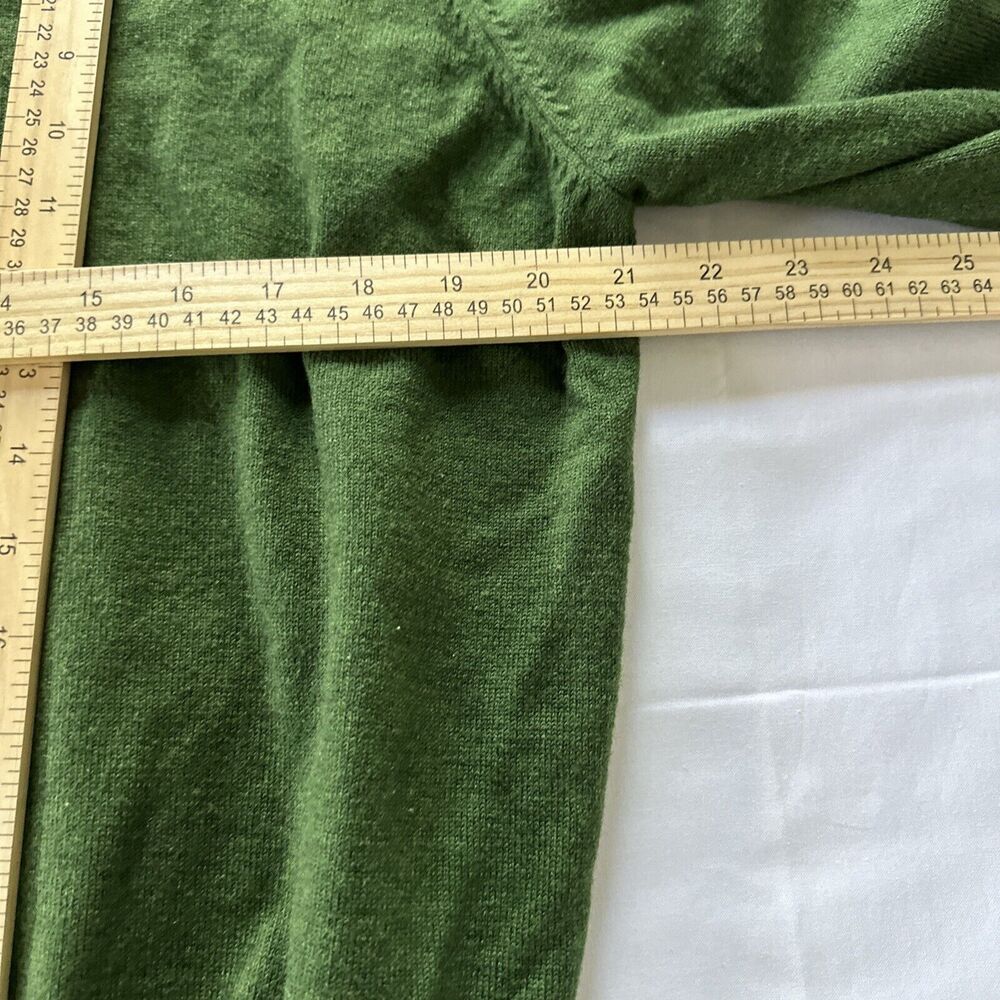 Brooks Brothers Stretch Sweater Mens L Green Merino Wool Long Sleeve Pullover - Picture 4 of 7